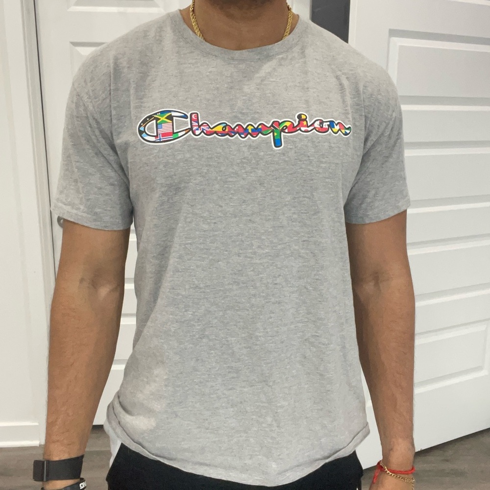 Champion International Gray T Shirt